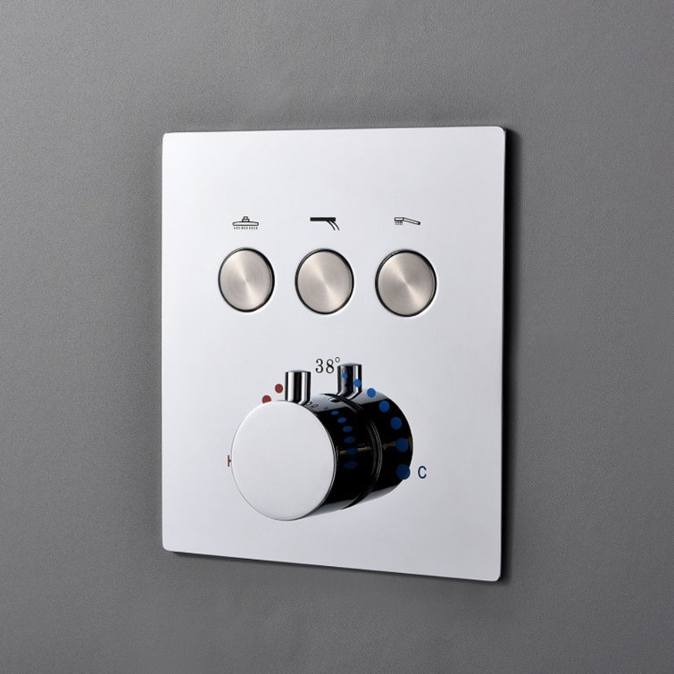 FontanaShowers Fontana Voghera Ceiling Mount Chrome Rainfall Shower